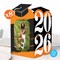 Big Dot of Happiness Orange 2026 Graduation Photo Holder Centerpieces, 4x6 Picture Display Box, Table Decoration Centerpiece for Grad Decor, 8 Count